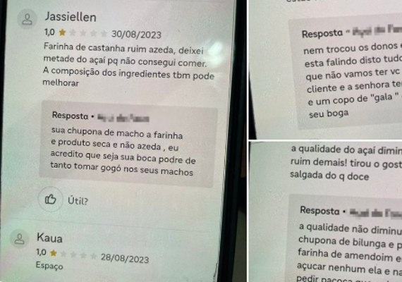 Lanchonete de Maceió viraliza após xingar clientes no Ifood: 'Chupona de bilunga'
