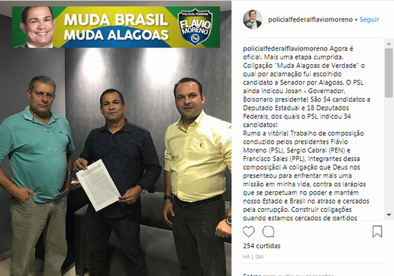 PSL oficialização coligação 'Muda Alagoas de Verdade'