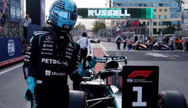 Russell fatura a pole do GP do Azerbaijão e Bortoleto larga em 17º