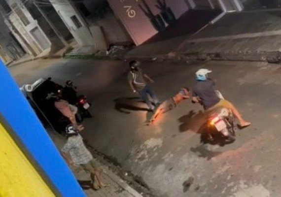 Suspeito de furtos e arrombamento em Palmeira dos Índios é agredido em via pública