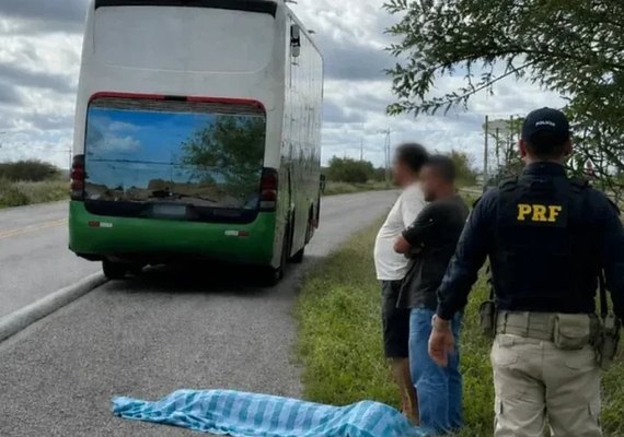 Mulher morre atropelada por ônibus na BR-423 na zona rural de Delmiro Gouveia