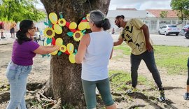Mulheres participam de dinâmica sobre saúde mental em Maceió
