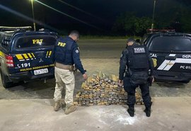 Polícia prende grupo que transportava 170 kg de maconha em dois carros