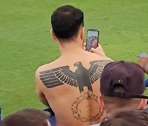 Clube da Série D promete banir torcedor com tatuagem nazista