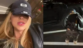 Virginia Fonseca passa perrengue com pneu furado e trancada para fora de hotel em NY