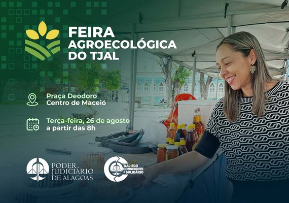 Feira agroecológica é realizada no Centro de Maceió nesta terça-feira (26)