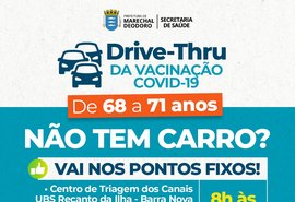 Marechal Deodoro realiza drive-thru de vacinação neste sábado (27)