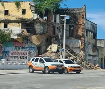 Defesa Civil inicia demolição de prédio no Jaraguá