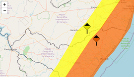 Inmet renova alerta de chuvas para Alagoas; 58 municípios continuam com ‘’aviso de perigo’’, confira a lista