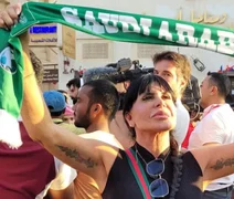 Após 'invadir' torcida da Arábia Saudita contra Argentina, Gretchen comemora derrota de 'hermanos'
