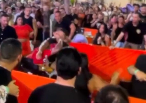 Show de Neiff termina em confusão em Maceió