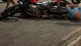 Motociclista fica ferido após bater em cachorro em avenida de Delmiro Gouveia