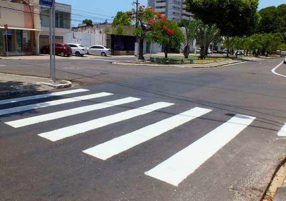 Prefeitura finaliza sinalização horizontal na Pajuçara