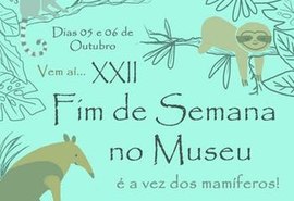 Mamíferos são tema do 22º Fim de Semana no Museu