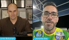 Eduardo Bolsonaro declara Leonardo Dias como seu candidato a deputado estadual em Alagoas