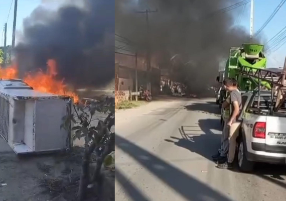 Moradores de Marechal Deodoro bloqueiam rodovia por falta de água
