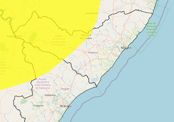 Inmet emite alerta de baixa umidade para municípios de AL; confira a lista