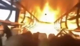 Vídeo: Trem pega fogo no Centro de São Paulo e paralisa linhas de metrô