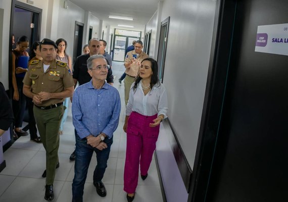 Governador em exercício destaca avanços no Cisp da Mulher em Maceió