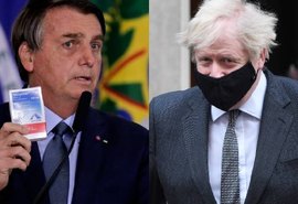 Em encontro com Bolsonaro, Boris elogia AstraZeneca e diz que já tomou as duas doses