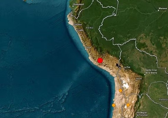 Terremoto de magnitude 6,7 é registrado no Peru nesta quinta-feira