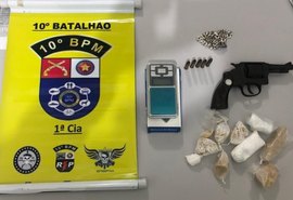 PM apreendem armas em Maceió e Cacimbinhas