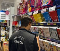 Lápis de cor e mochilas são produtos com mais variação de preços em Maceió; confira