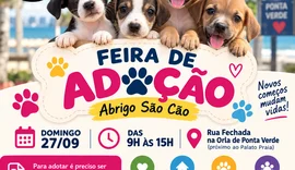 Abrigo São Cão realiza feira de adoção neste domingo na Ponta Verde