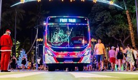 Free Tour Natal: Maceió ativa ônibus gratuitos para turismo natalino e circulação pela orla