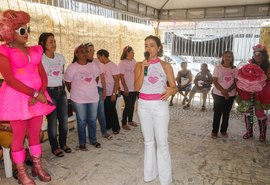 Mulheres da região lagunar recebem ações do Maceió Rosa