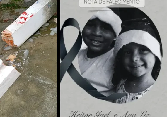 Duas crianças morrem após pilastra desabar em residência no Prado