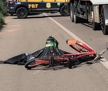 Ciclista de 77 anos morre após acidente com caminhão na BR-316