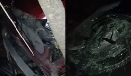 Motorista perde o controle do carro e bate em àrvore na BR-316, Sertão de Alagoas