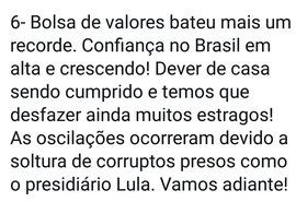 Bolsonaro atribui oscilações na Bolsa com soltura de Lula