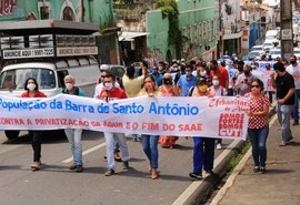 Urbanitários protestam contra a privatização da Casal