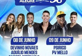 Prefeitura de Campo Alegre divulga programação oficial da emancipação política Campo Alegre