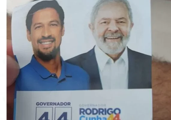 Renan denuncia santinhos que ligam Rodrigo Cunha a Lula: 'Querem induzir o eleitor'