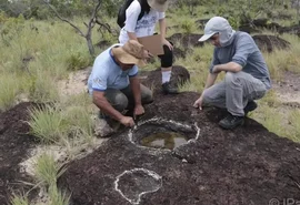 Pesquisadores encontram pegadas de dinossauros com mais de 100 milhões de anos em Roraima