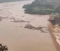 Barragem rompe com chuvas e forma onda de 2m na Serra Gaúcha