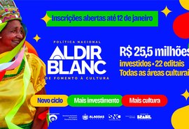 Abertas inscrições para os 22 editais do Ciclo 2 da PNAB em Alagoas