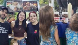 Ana Castela leva filhos de Zé Felipe e Virginia para pastelaria em Goiânia