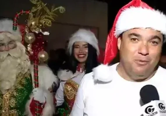 Largo de Taperaguá ganha brilho natalino e emociona famílias em Marechal Deodoro