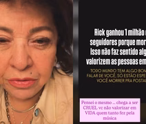 “Chega a ser cruel”: Roberta Miranda critica seguidores póstumos de Rick