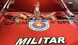 Polícia Militar apreende armas e prende quatro suspeitos de roubo em Maceió
