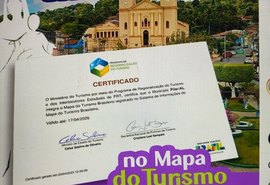Pilar comemora ação do Ministério do Turismo que lhe credencia mais uma vez no Mapa do Turismo Nacional