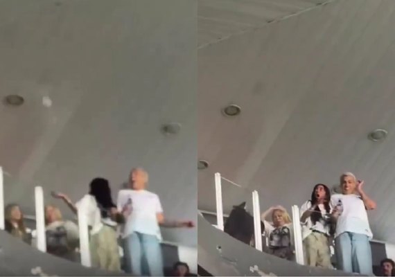 Clima tenso: Irmã de Neymar discute com torcedores durante jogo do Santos