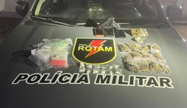Polícia Militar apreende drogas e captura foragido da Justiça em Maceió