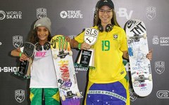 Rayssa Leal (esquerda) e Pamela Rosa são duas das principais atletas do skate brasileiro - Divulgação/CBSK