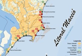 Maceió tem oito trechos de praias impróprios para banho no feriadão