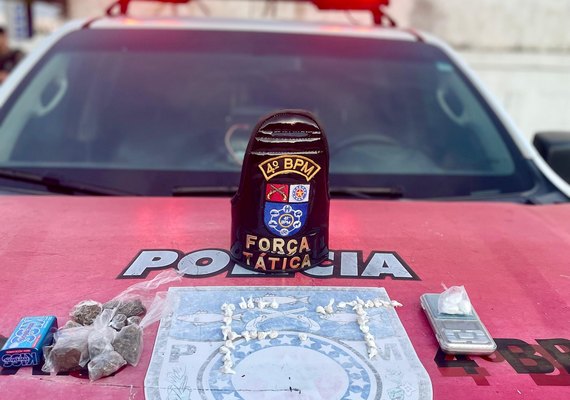 Mulher é presa transportando drogas em corrida por aplicativo no Clima Bom